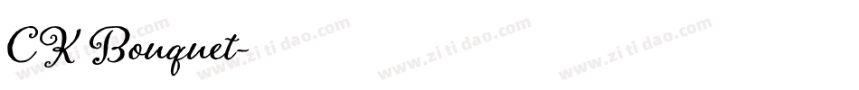 CK Bouquet字体转换